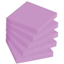Post-it Super Sticky Notes, 3x3 in, 5 Pads, 2x the Sticking Power, Purple Iris, Recyclable (654-5SSCG)