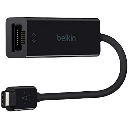 Belkin USB-IF Certified USB Type C (USB-C) to Gigabit Ethernet Adapter, Compatible with USB-C Devices including New MacBook, MacBook Pro (2016), XPS and ChromeBook Pixel (F2CU040btBLK)