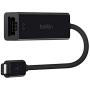 Belkin USB-IF Certified USB Type C (USB-C) to Gigabit Ethernet Adapter, Compatible with USB-C Devices including New MacBook, MacBook Pro (2016), XPS and ChromeBook Pixel (F2CU040btBLK)