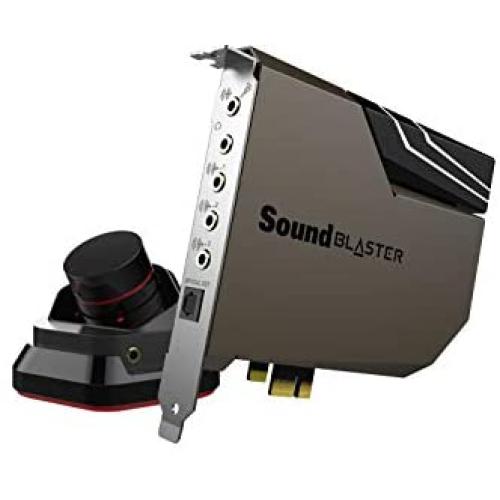 Creative Sound Blaster AE-7 Hi-Res Internal PCIe Sound Card, Quad-Core Processor, 127dB DNR ESS SABRE-class 9018 DAC, Xamp Discrete Custom Bi-amp, Discrete 5.1/Virtual 7.1, Dolby, DTS Encoding (Black)