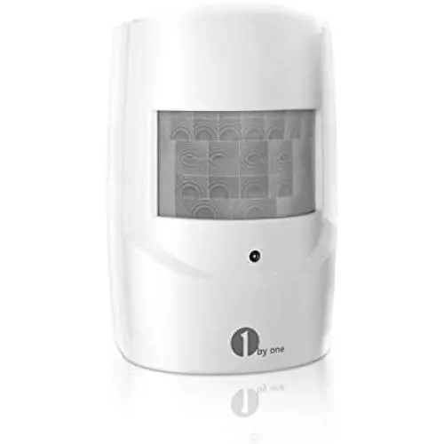 Driveway Alarm, 1byone Motion Sensor 1000ft Operating Range, 36 Melodies, Home Security Alert System with 1 Weatherproof PIR Motion Detector, Protect Indoor/Outdoor Property