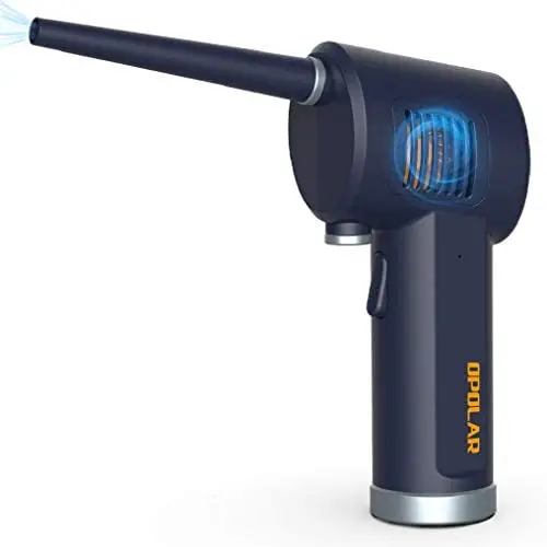 Cordless Electric Air Duster,Air Blower for Computer，Replacement for Compressed Spray Air Can, Rechargeable Computer Air Blower, for Keyboard and Electronics Cleaning（Blue）