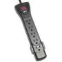 Tripp Lite SUPER7B 7 Outlet Surge Protector Power Strip, 7ft Cord, Right Angle Plug, 2160 Joules, Black, & Dollar 75,000 Insurance