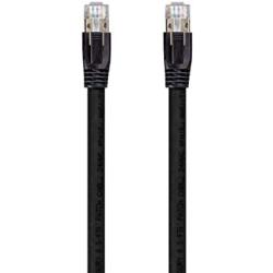 Monoprice 131106 Cat8 Ethernet Network Cable - 7 feet - Black | 2GHz, 40G, 24AWG, S/FTP - Entegrade Series