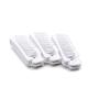 Antrader Folding Hair Brush, Plastic Straight Travel Size Pocket Comb Massage Hairdressing Tools, White 3 Pack