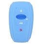 SEGADEN Silicone Cover Protector Case Holder Skin Jacket Compatible with SUBARU 4 Button Smart Remote Key Fob CV4255 Light Blue