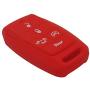WEIBISS 2 Pack 5 Buttons Protective Rubber Smart Key Fob Shell Remote Cover Case Protector Wallet Keyless Jacket for Dodge 2021 2020 2019 Ram 1500 Pickup 68291690AB/AC/AD, Black Red