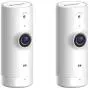 D-Link HD Mini Indoor WiFi Security Camera 2-Pack Cloud Recording, Motion Detection & Night Vision, Works with Alexa (Echo Show/Echo Spot/Fire TV) (DCS-8000LH/2PK-US)