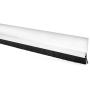 uxcell Door Bottom Sweep H-Shape Aluminum Alloy Base with 0.4-inch Black Nylon Brush 39-inch x 1.5-inch