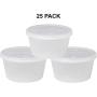 Dukal Pack of 25 Denture Bath Case Cups. Translucent Dental Orthodontic Retainer. False Teeth Storage Case Box. Perfect to Safe Guard Dentures. Easy to Open.