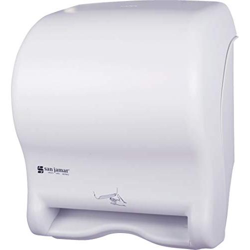 San Jamar T8400WH Smart Essence Classic Hands Free Paper Towel Dispenser, White