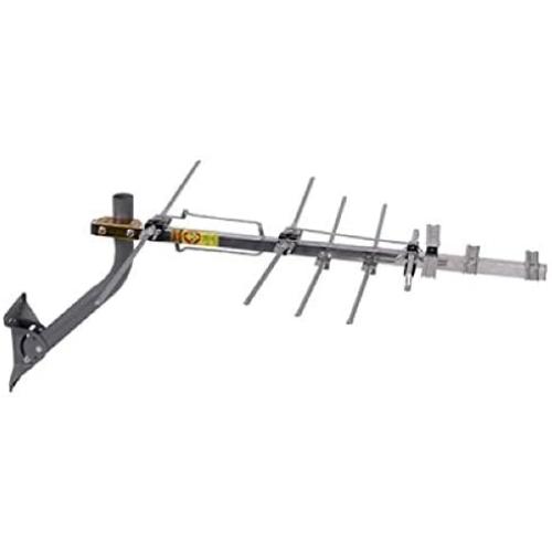 TV Antenna - RCA Outdoor Yagi Satellite HD Antenna with Over 70 Mile Range - Attic or Roof Mount TV Antenna, Long Range Digital OTA Antenna for Clear Reception, 4K 1080P Silver