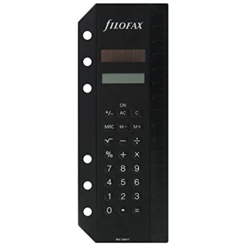 Filofax Personal/A5/Deskfax Calculator (B134011), Black
