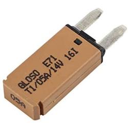 GLOSO E71 2.8 mm Automatic Circuit Breaker Mini ATM 5Amp Circuit Breakers Auto Reset (T1) - 1 Pack (5A)