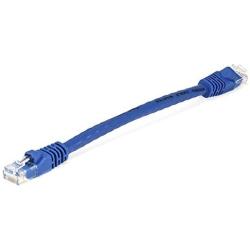 Monoprice 0.5FT 24AWG Cat6 550MHz UTP Ethernet Bare Copper Network Cable - Blue