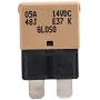 GLOSO E37 Auto (T1) Reset Low Profile ATC/ATO Circuit Breakers 14 VDC - 1 Pack (5A)