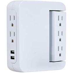 GE Surge Protector Tap Computer Surge Protector (39429) White