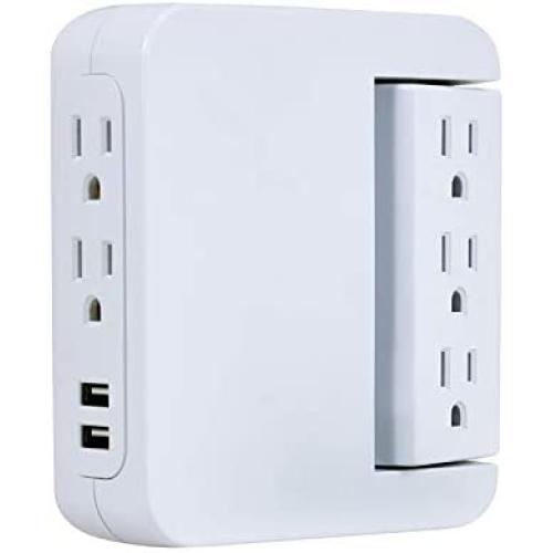GE Surge Protector Tap Computer Surge Protector (39429) White