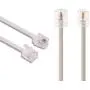 Ted Lele Male to Male 6P2C RJ11 Telephone Fax Machines Modems Straight Cable Wire Line 8M / 26.2ft Long