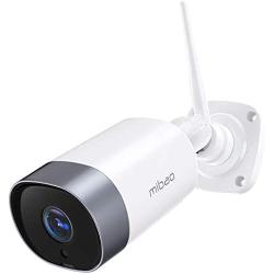 Security Camera Outdoor, Mibao 1080P WiFi Camera, IP66 Waterproof, with Two-Way Audio, Night Vision, Motion Detection, Compatible with iOS/Android (Use Wired Power)
