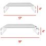 Adorox 12mm Thickness Heavy Duty 19 Monitor Stand Riser Computer Stand PC Desk Stand for Keyboard Storage & Multi-Media Laptop Printer TV Screen