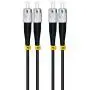 Jeirdus 5M FC to FC FC-FC Outdoor Armored Duplex 9/125 SM Fiber Optic Cable Jumper Optical Patch Cord 5Meters 16ft Singlemode