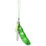 iMagitek 3 Pcs Fidget Toy Set, Squeeze-a-Bean Soybean Stress Relieving Playful Charms Extrusion Edamame Pea Keychain for Mobile Phones and Keys - Green