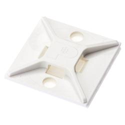 Panduit ABM2S-A-D Cable Tie Mount, Adhesive Backed, 4-Way, ABS, White (500-Pack)