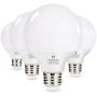 Hansang G25 LED Globe Light Bulbs,60W Equivalent 5000K Daylight White Eye-friendly Decorative Vanity Round Light Bulbs E26 Base,Perfect For Vanity Makeup Mirror,droplight,Floor lamp,Non-Dimmable 4Pack