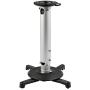 StarTech.com Universal Ceiling Projector Mount - Heavy Duty Height Adjustable/Extendable Pole Mount 5-22.7'' from Ceiling - 33lb (15kg) - Tilt/Rotate - Hanging Projector Mount w/Bracket