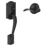 Camelot Front Entry Handle Accent Right-Handed Interior Lever (Aged Bronze) FE285 CAM 716 ACC RH