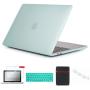 Se7enline 2016/2017/2018/2019 MacBook Pro Case Hard Case Cover Compatible with MacBook Pro 13 inch with Touch Bar A1706/A1989/A2159 with Sleeve,Keyboard Cover, Screen Protector,Dust Plug, Aqua Green