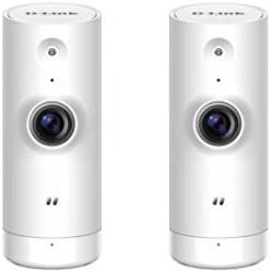 D-Link HD Mini Indoor WiFi Security Camera 2-Pack Cloud Recording, Motion Detection & Night Vision, Works with Alexa (Echo Show/Echo Spot/Fire TV) (DCS-8000LH/2PK-US)