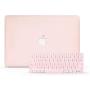 LuvCase 2 in 1 Laptop Case Compatible with MacBook Pro 13'' (2016-2020) +/- Touch Bar A2159/A1989/A1706/A1708 Rubberized Plastic Hard Shell Cover & Keyboard Cover (Rose Quartz)