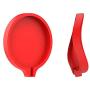 3PCS Alquar Compatible for iPhone 12 Magsafe Magnetic Charger Silicone Case, Gel Pad Cover for Magsafe Wireless Magnetic Charger (Red)