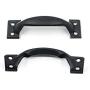Antrader 2.87 x 0.8in Cabinet Drawer Door Handle Pull-Black, 2.44in(62mm) Hole Space, 24 Pack