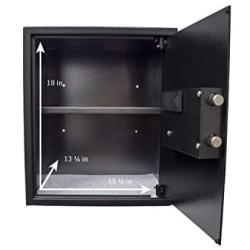 Qualarc NOCH-46EL Electronic Digital Home and Office Security Solid Steel Safe with Keypad Lock 2 Cubic Feet, 2 cu