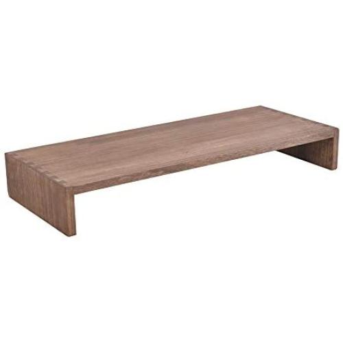 Kirigen Monitor Stand Wooden -Desk Stand Wood for Computer/Laptop/TV Printer - Monitor Arms & Stands Desk Riser for Office Organizers -Desktop Workspace (59,Dark Brown)