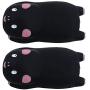 RELIGES Upgrade Ergonomic Wrist Pad (2 Pack) - Mousepad Memory Foam Wrist Support Pillow Rest Cushion Mat for Office Computer Laptop, Mac Durable Comfortable and Pain Relief (Black)