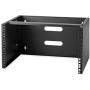 StarTech.com 6U Wall Mount Network Equipment Rack - 14 Inch Deep - 19'' Patch Panel Bracket for Shallow Server Equipment- 44lbs Capacity (WALLMOUNT6), Black