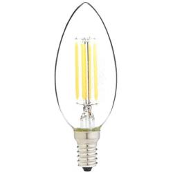 Amazon Basics 60W Equivalent, Clear, Soft White, Dimmable, 15,000 Hour Lifetime, B11 (E12 Candelabra Base) LED Light Bulb | 12-Pack