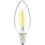 Amazon Basics 60W Equivalent, Clear, Soft White, Dimmable, 15,000 Hour Lifetime, B11 (E12 Candelabra Base) LED Light Bulb | 12-Pack