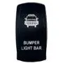 OZ-USA Bumper Light BAR Switch Laser Blue LED Rocker On/Off Switch UTV Truck Polaris RZR XP 900 800 Dash