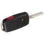 New Uncut blade Keyless Remote Key Fob Shell Case No Chips Inside for VW Volkswagen Jetta Passat Golf Beetle Rabbit GTI CC EOS (Black Pack 2)