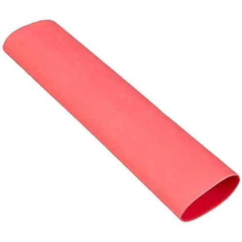 Double Wall Adhesive Lined Marine Grade Heat Polyolefin Shrink Tubing A81474-1'' ID - Red - 6 Inches - 6 Pack
