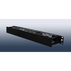 Raising Electronics 1U Horizontal Rack Mount Cable Management Unit with Panel Plastic 19'' Rack Mount