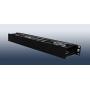 Raising Electronics 1U Horizontal Rack Mount Cable Management Unit with Panel Plastic 19'' Rack Mount