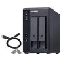 QNAP TR-002 2 Bay Hard Drive Enclosure Direct Attached Storage (DAS) with Hardware RAID USB 3.2 Gen 2 Type-C