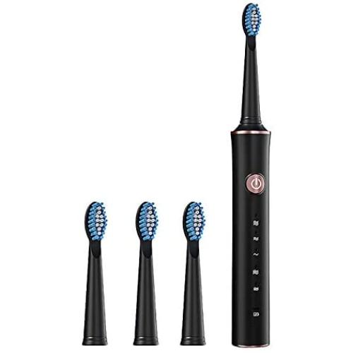 RAAYA Sonic Toothbrush Electric Tooth Brushes for Men and Women with 5 Modes 7 Dupont Brush Heads Smart Timer , 3 Hour Charge for 30 Days Use Whitening and Cleaning Toothbrushes