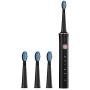 RAAYA Sonic Toothbrush Electric Tooth Brushes for Men and Women with 5 Modes 7 Dupont Brush Heads Smart Timer , 3 Hour Charge for 30 Days Use Whitening and Cleaning Toothbrushes